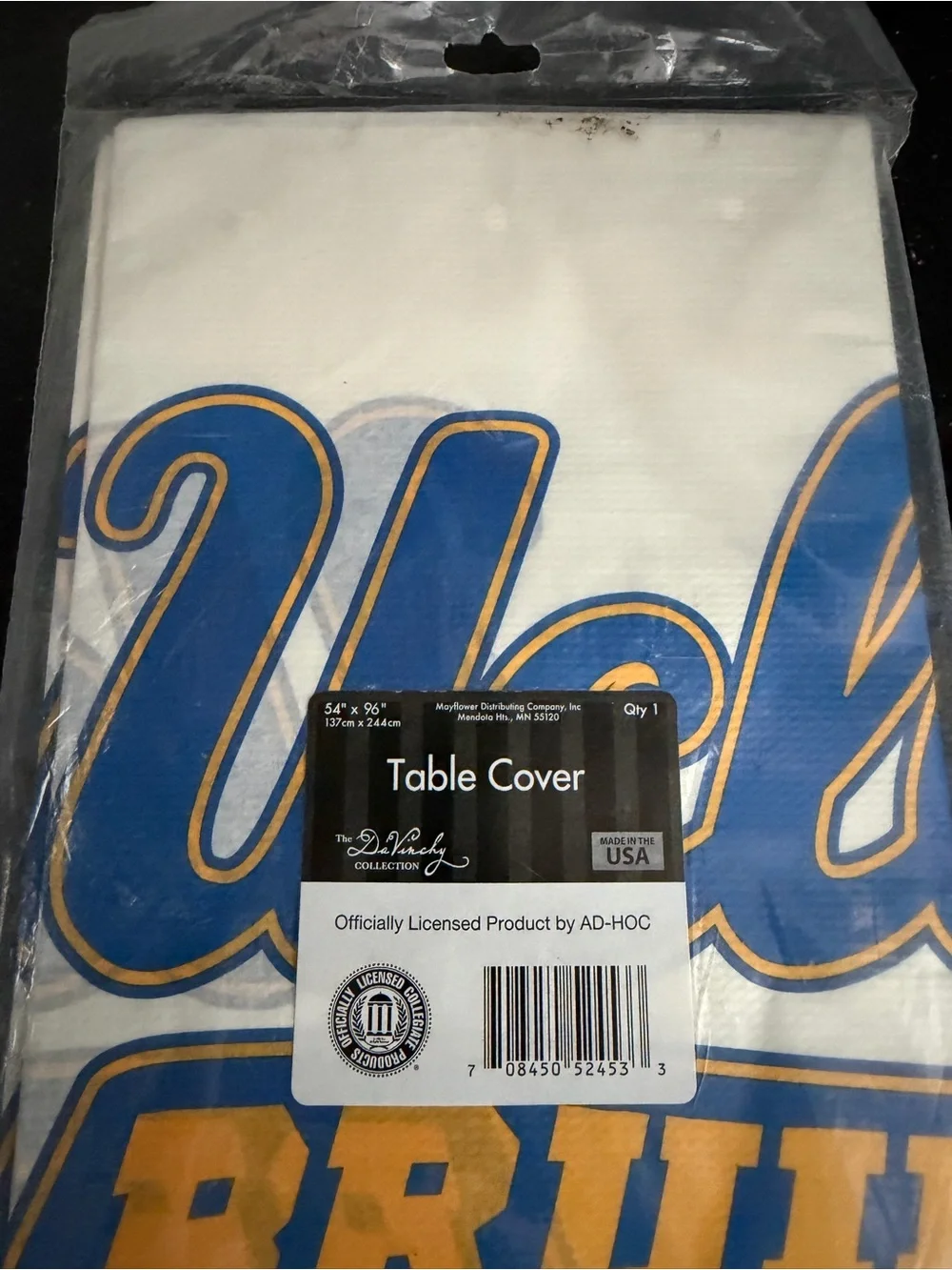 Lot of 4 UCLA Bruins Disposable Tablecloths